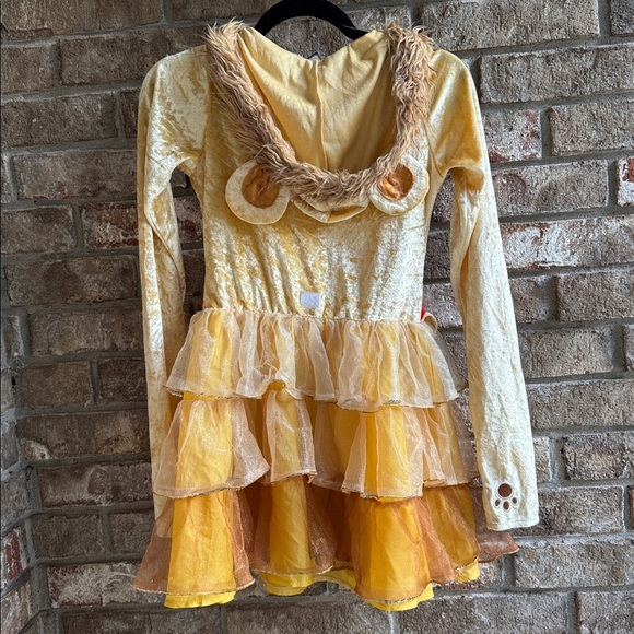 Wizard of Oz Furry Hooded Lion Dress with Courage Patch size 10Y - Picture 3 of 4